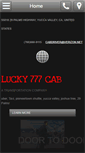 Mobile Screenshot of lucky777cab.com