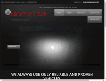 Tablet Screenshot of lucky777cab.com